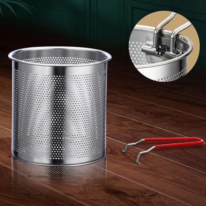 Stainless Steel Strainer Pot - 1 Pc Easy To Clean Fries Strainer