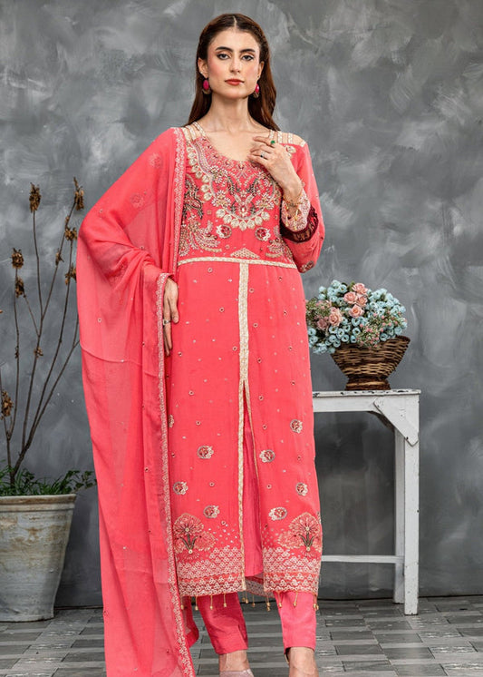 3 Piece Stitched Ladies Dress