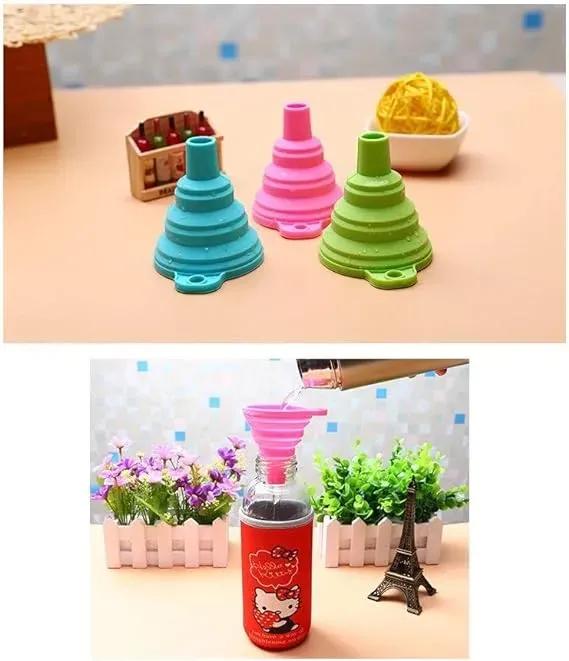 Colapsable Silicone Foldable Funnel