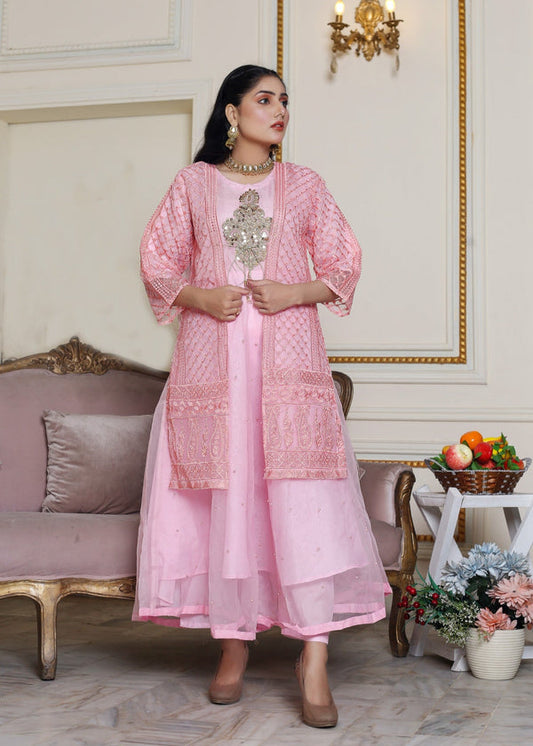 Maxi With Embroidered Gown Shirt