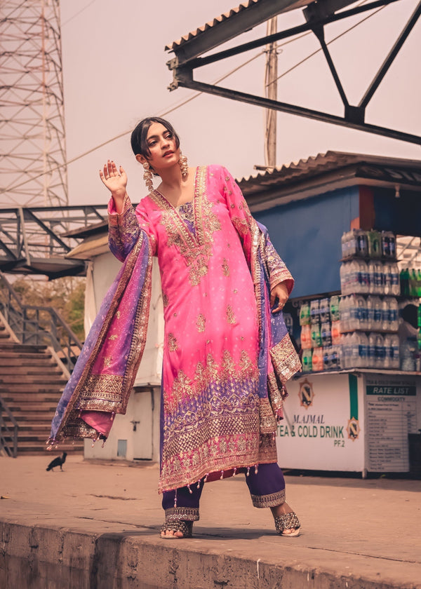 3 Piece Stitched Ladies Dress