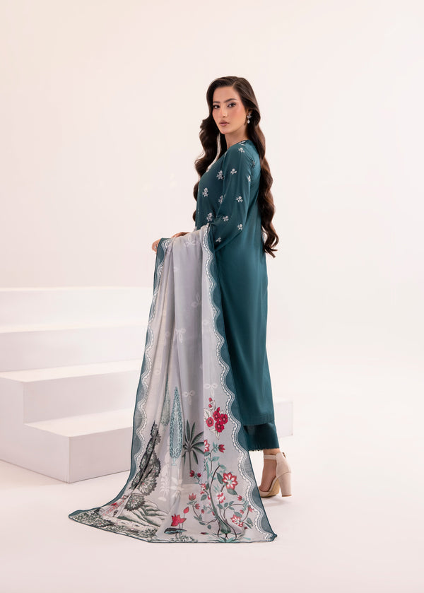 3 Piece Stitched Ladies Dress