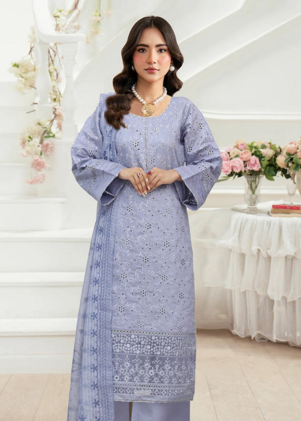 3 Piece Stitched Ladies Dress