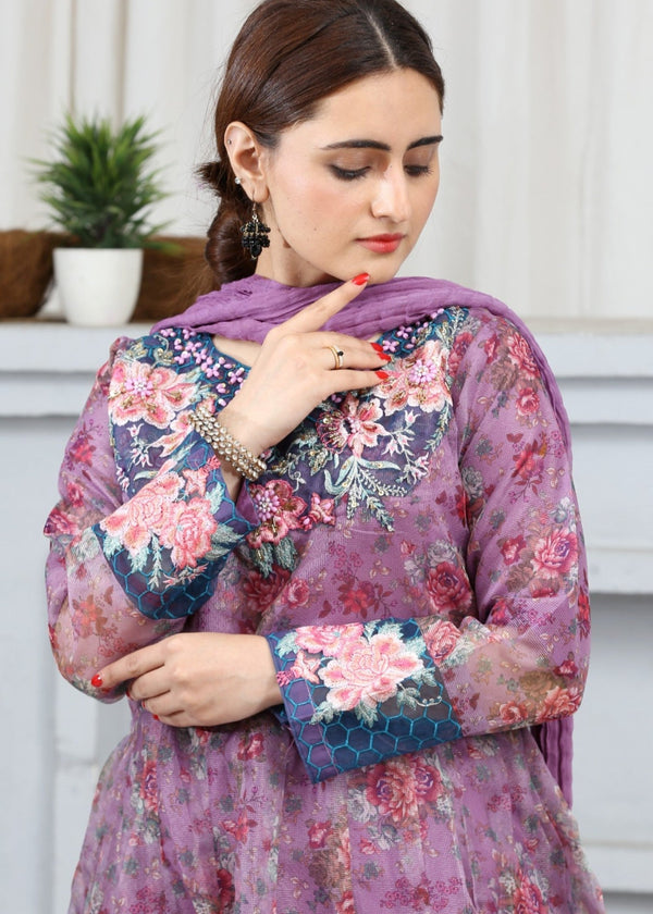 3 Piece Stitched Ladies Dress