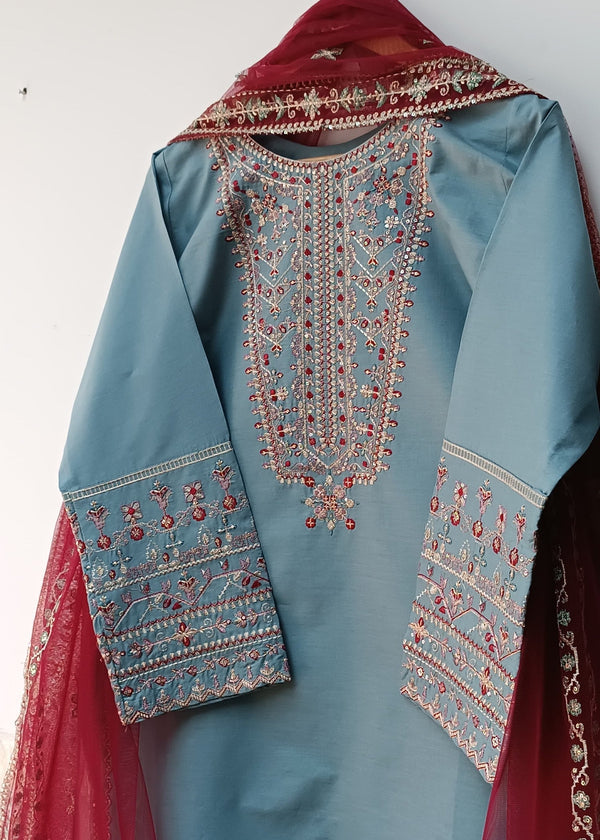 3 Piece Stitched Ladies Dress