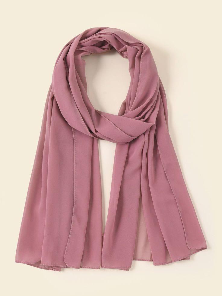 Chiffon Plain Scarf