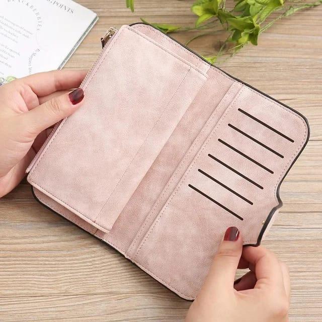 Women's PU Tri - Fold Wallet