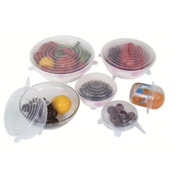 Reusable Silicone Food Covers - Set Of 6