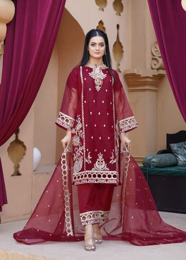3 Piece Stitched Ladies Dress