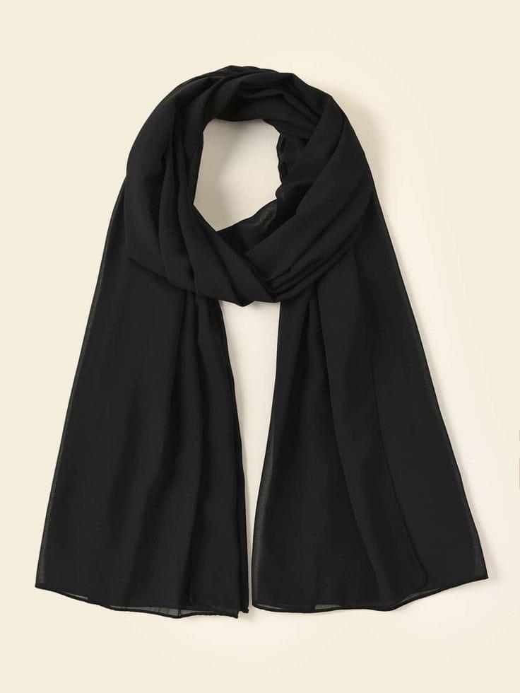 Chiffon Plain Scarf