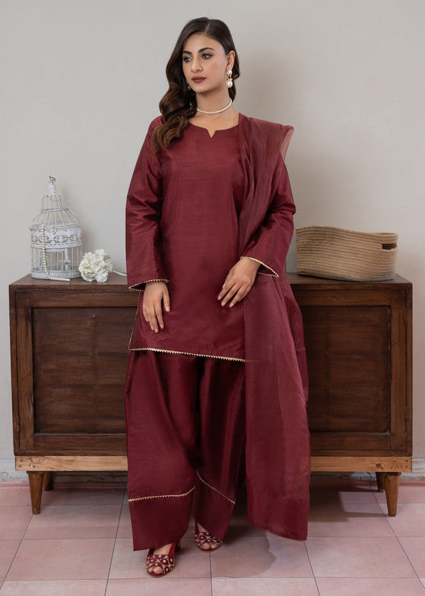 3 Piece Stitched Ladies Dress