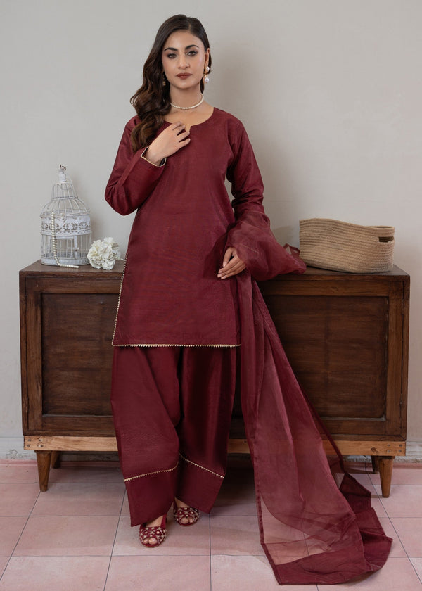 3 Piece Stitched Ladies Dress