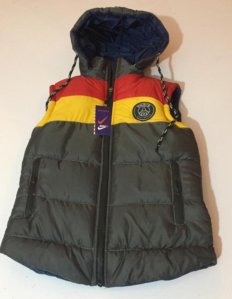 Stitched Parachute Quilted Plain Sleeveless Jacket