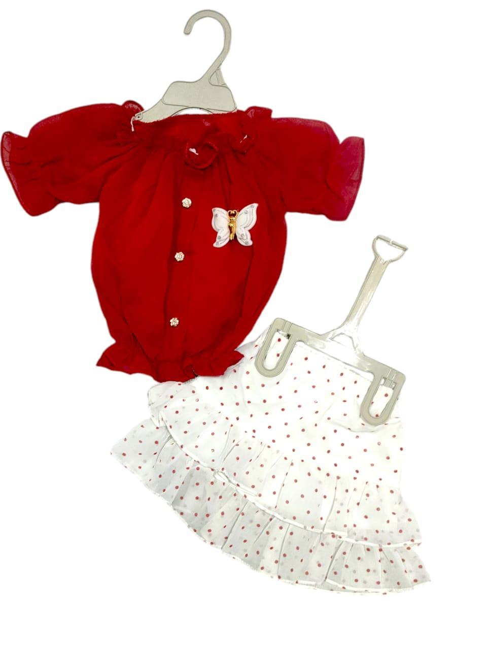 3 Piece Cotton Printed Shirt And Skirt With Trouser