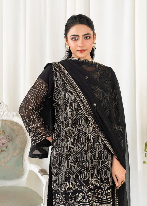 3 Piece Stitched Ladies Dress