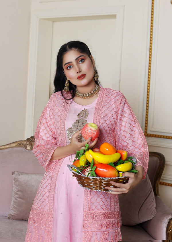 Maxi With Embroidered Gown Shirt