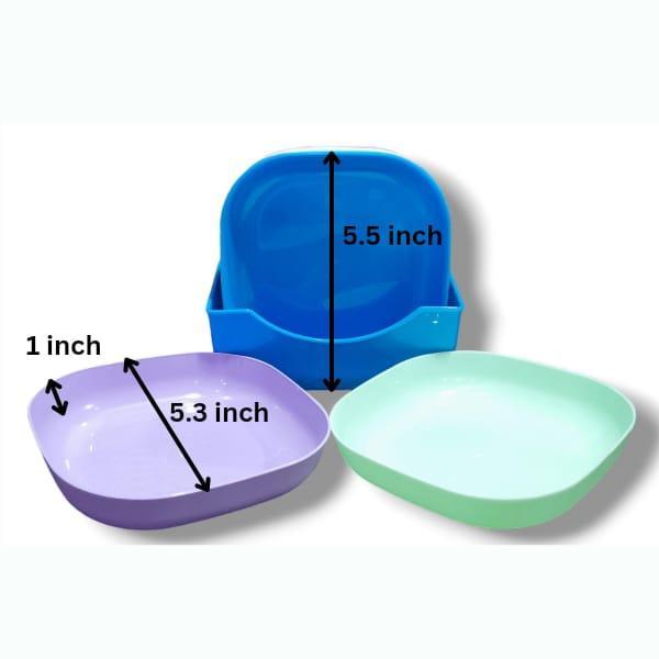 Colorful Plates Set With Stand