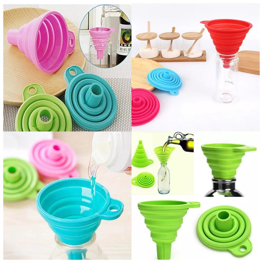 Colapsable Silicone Foldable Funnel