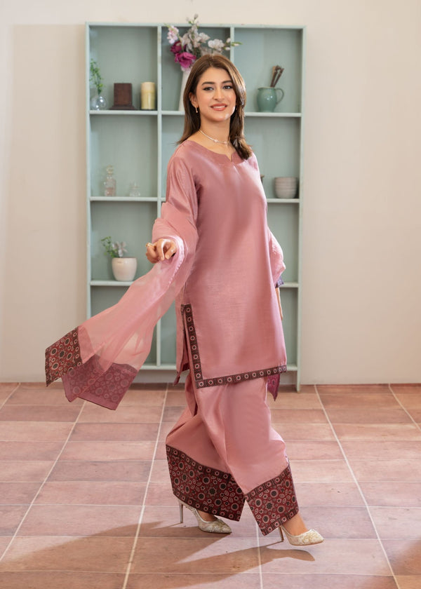 3 Piece Stitched Ladies Dress