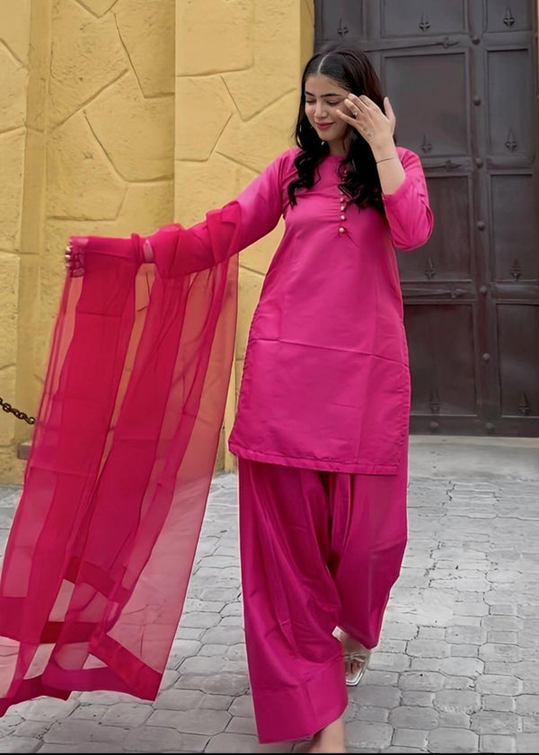 3 Piece Stitched Ladies Dress