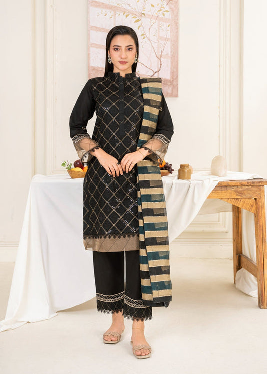 3 Piece Stitched Ladies Dress