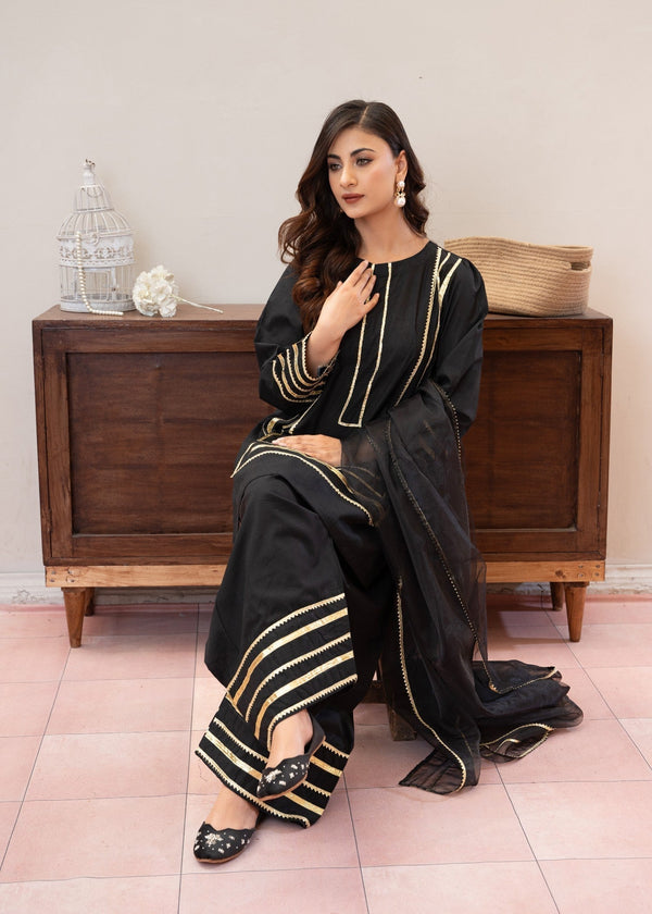 3 Piece Stitched Ladies Dress