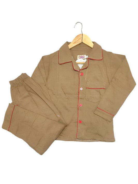 Stitched Cotton Pronted Sleep Wear Suit
