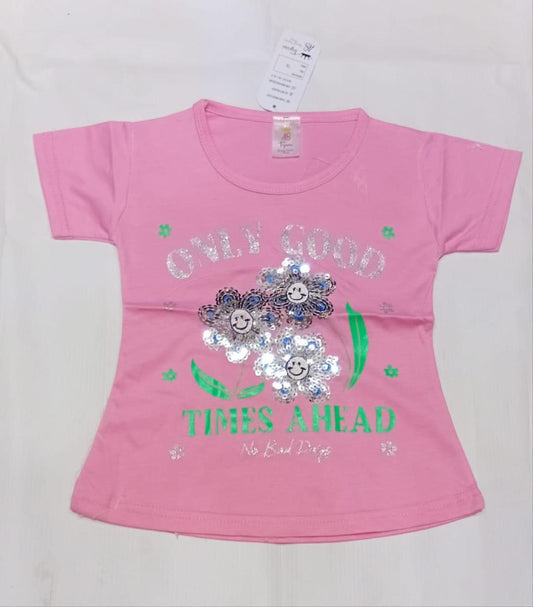 Printed Cotton Jersey T Shirt