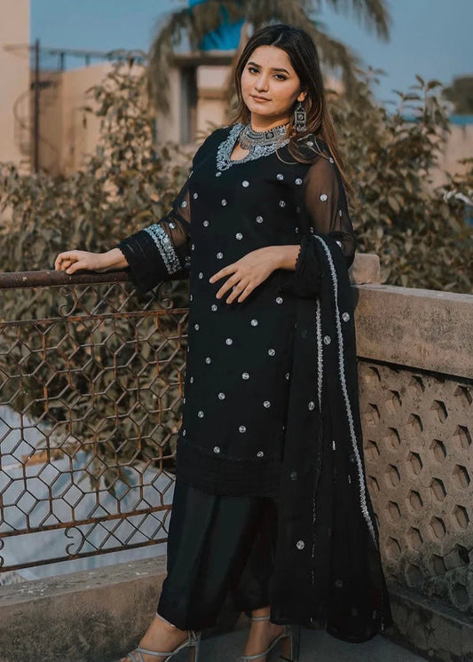 3 Piece Stitched Ladies Dress