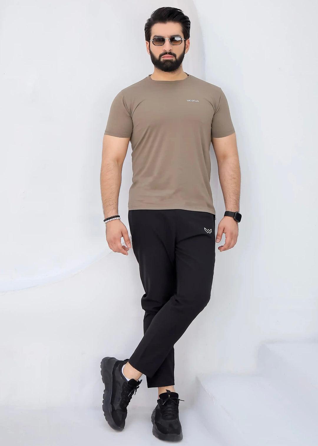 2 Piece Men Dri Fit Plain Track Suit
