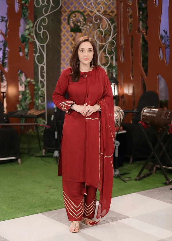 3 Piece Stitched Ladies Dress