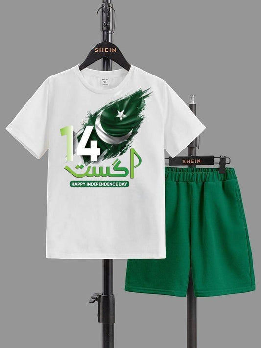 Blended Printed Knicker And Shirt Set