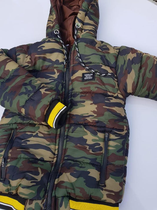 Stitched Polyester Puffer Jacket