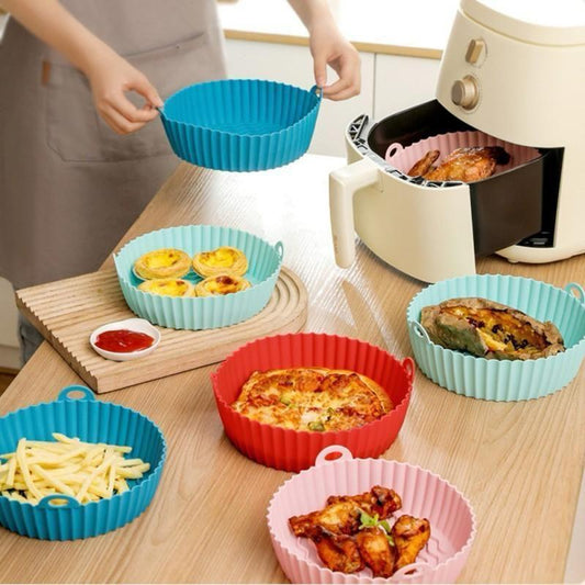 Silicone BPA Safe Air Fryer Plates With Handle