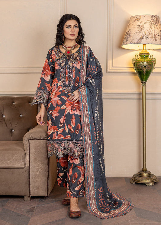 3 Piece Stitched Ladies Dress