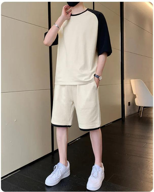2 Piece Men's Cotton Plain Track Suit