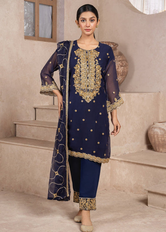 3 Piece Stitched Ladies Dress