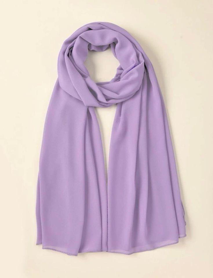 Chiffon Plain Scarf