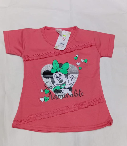 Printed Cotton Jersey T Shirt