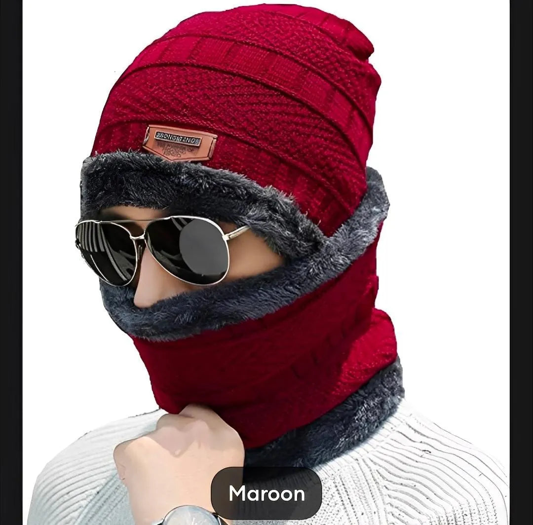 3 In 1 - Cap, Neck Warmer, Gloves Set