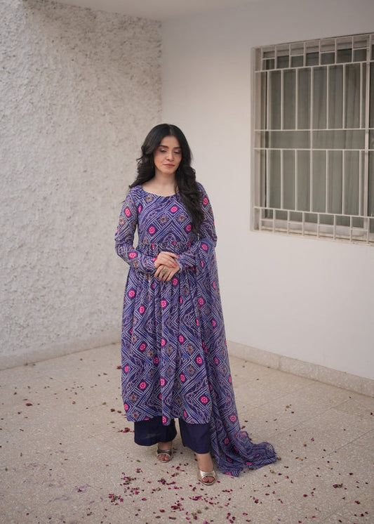 3 Piece Stitched Ladies Dress