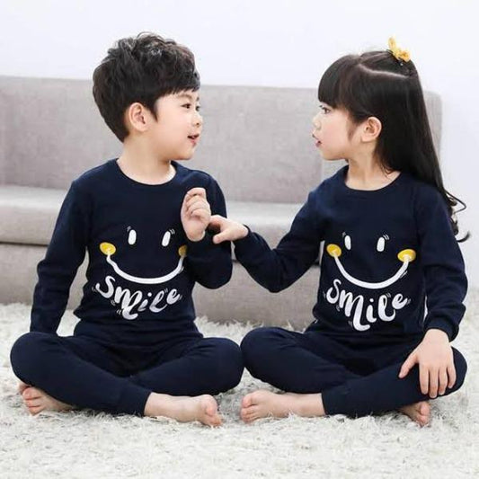 Stitched Cotton Jersey Printed Pajama And Shirt