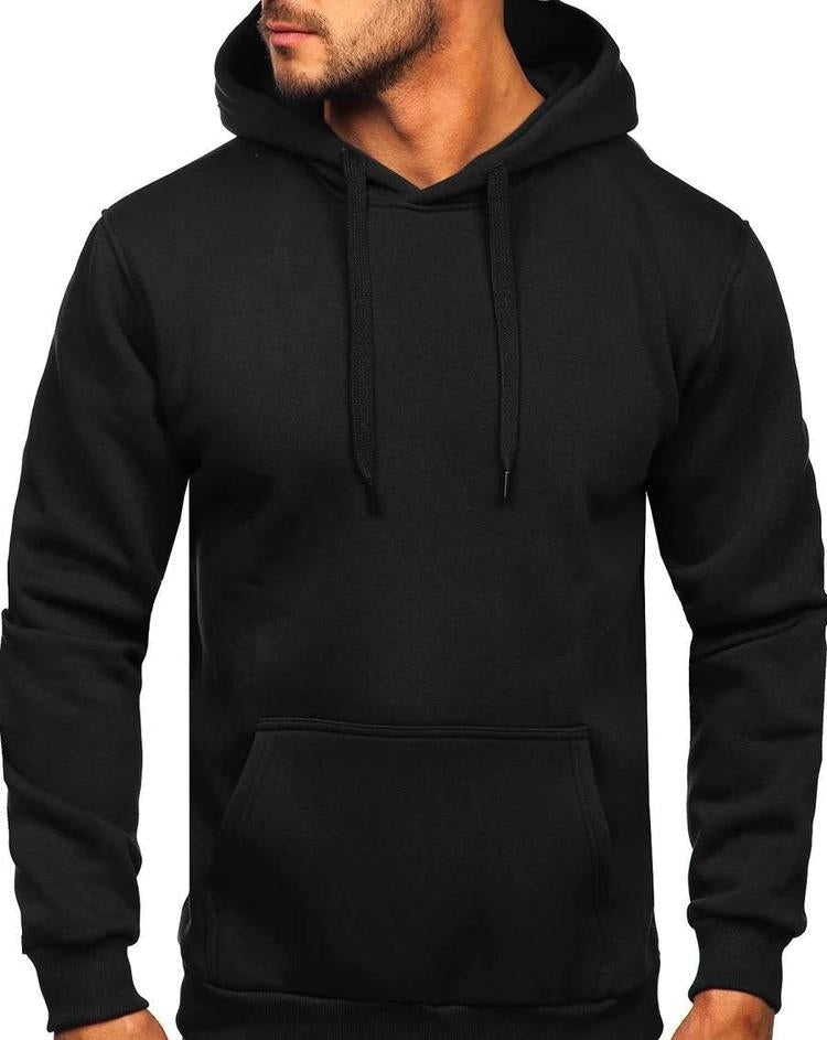 Fleece Plain Hoodie