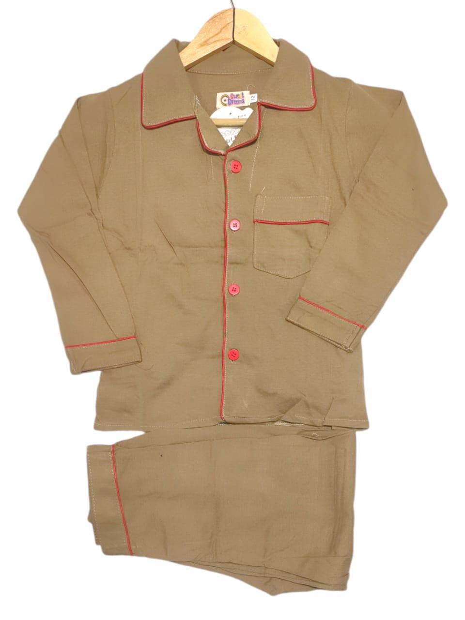 Stitched Cotton Pronted Sleep Wear Suit