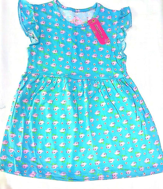 Sleeveless Printed Frock