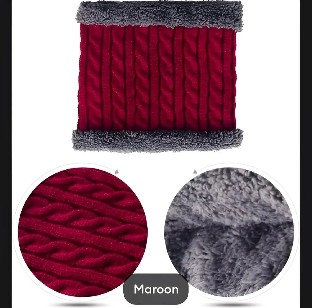3 In 1 - Cap, Neck Warmer, Gloves Set