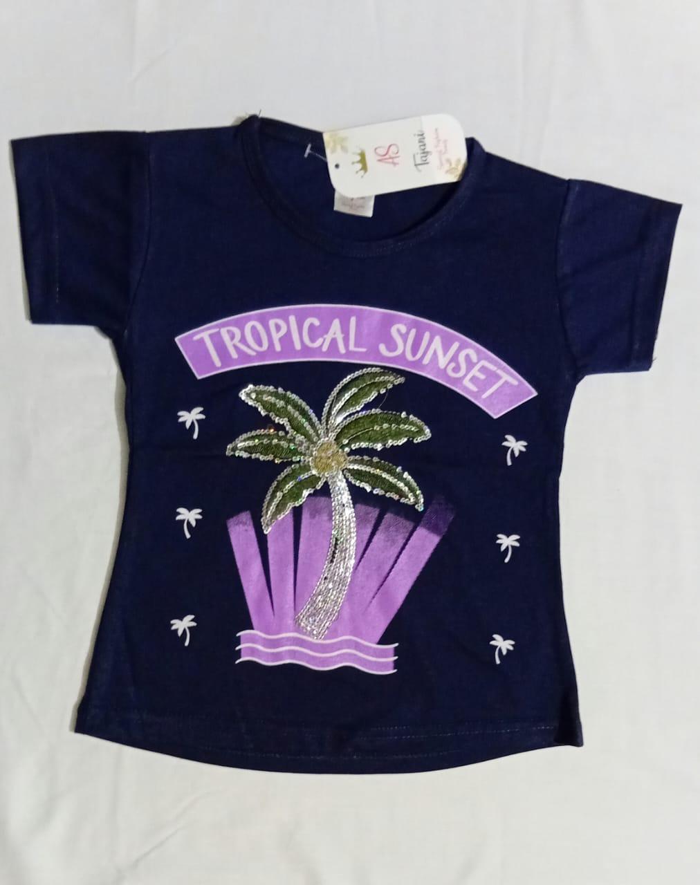 Printed Cotton Jersey T Shirt