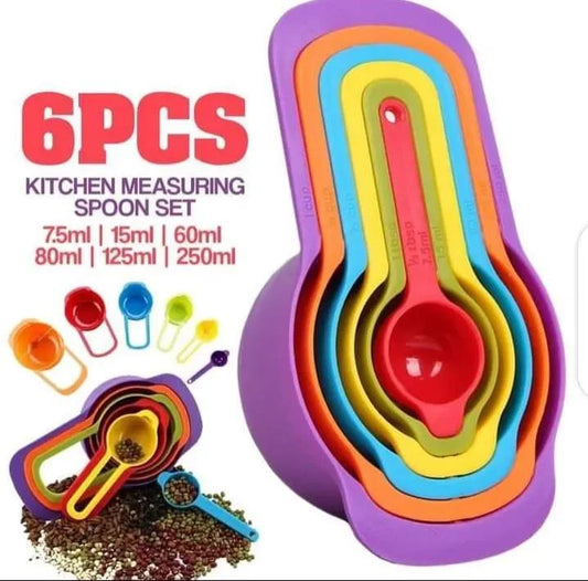 Measuring Cup Set - 6 Pieces For Precise Cooking