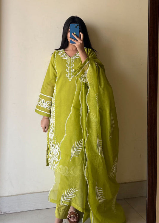 3 Piece Stitched Ladies Dress