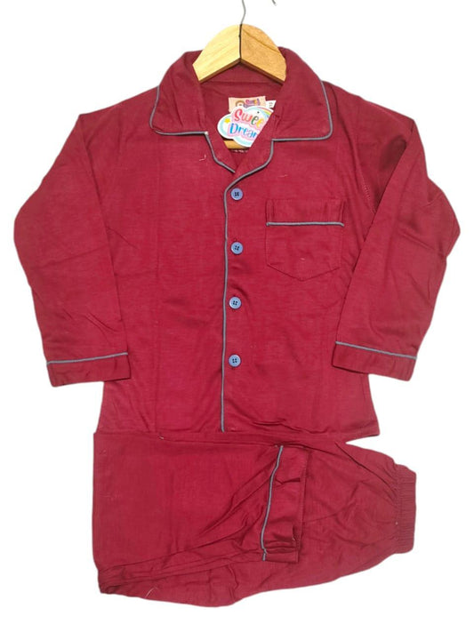 Stitched Cotton Printed Sleep Wear Suit